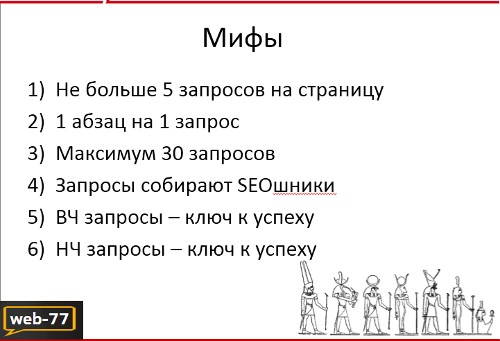 Мифы о запросах Мифы о запросах